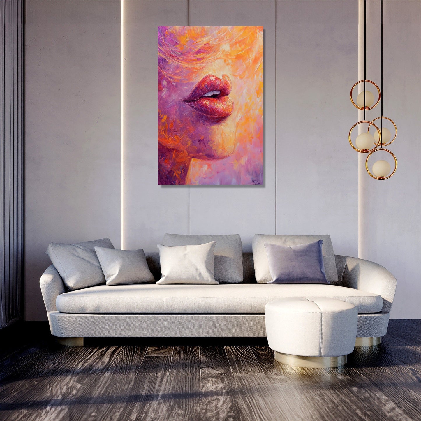 Passionate Lips Canvas