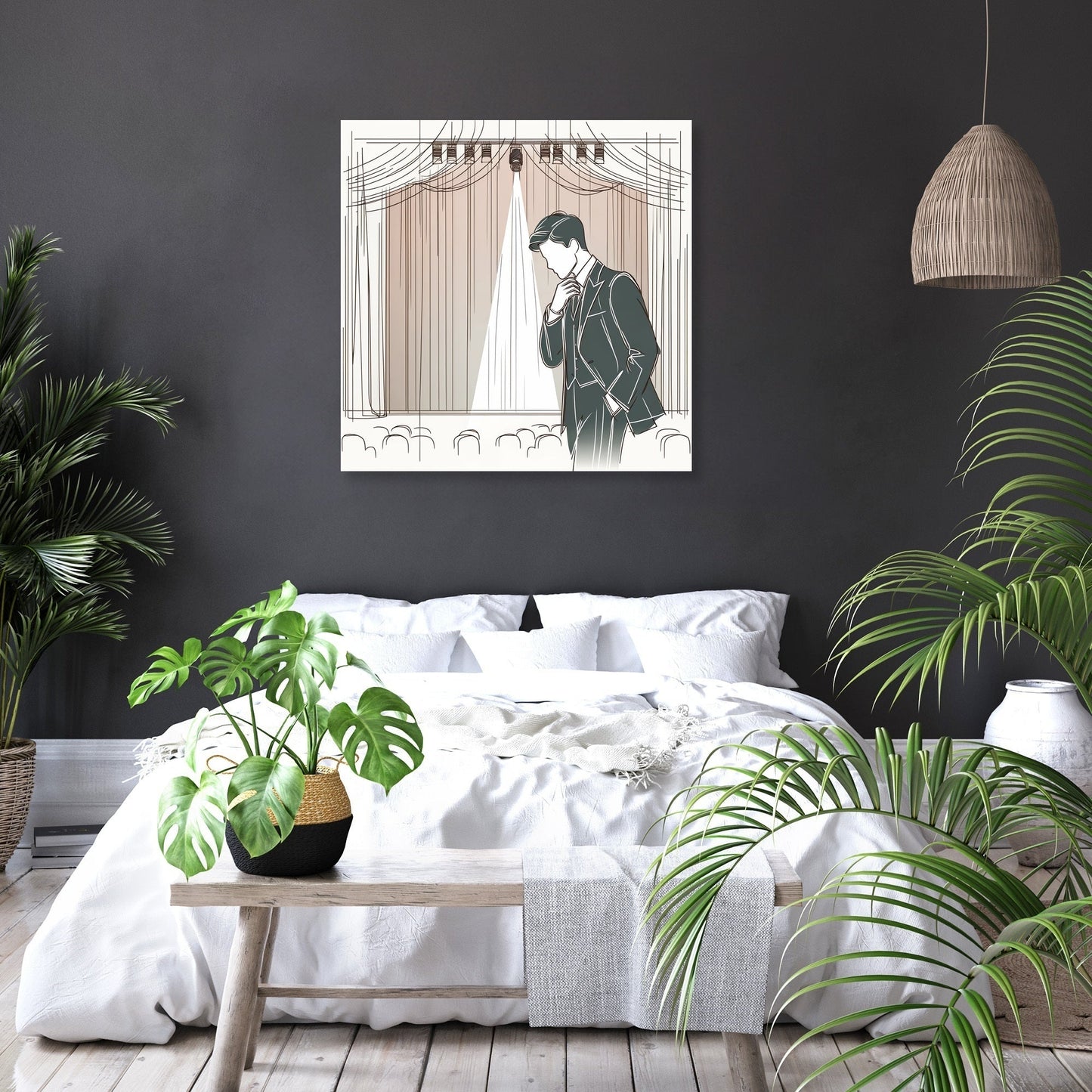 Dramatic Stage Performance Canvas