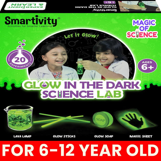 Smartivity Glow In The Dark DIY STEM Kit | 20 Glowsome Experiments