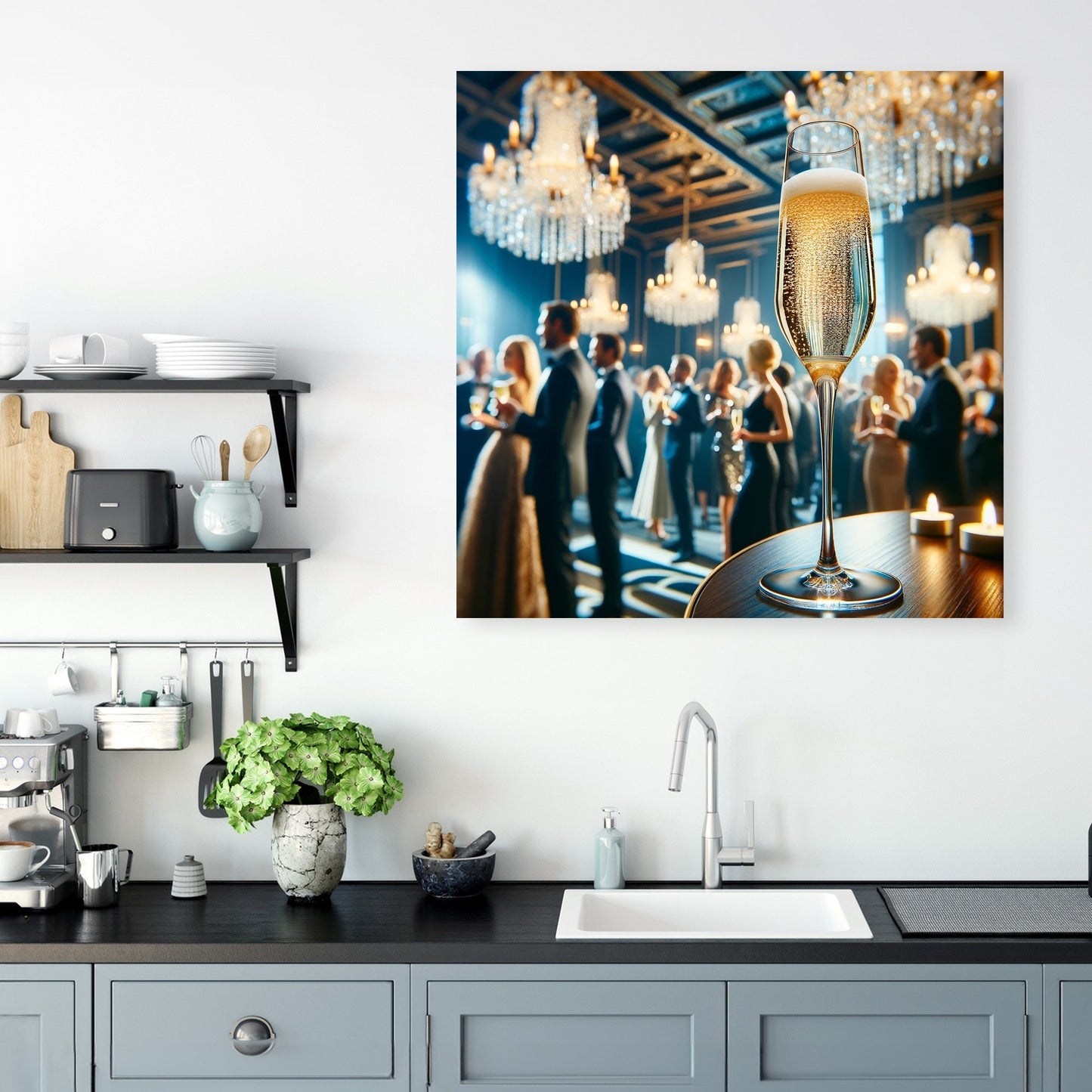 Champagne Celebration Canvas