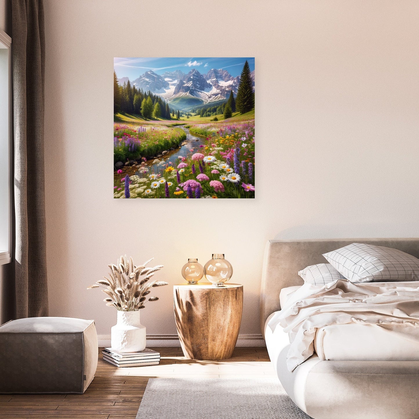 Alpine Meadow Bloom Canvas