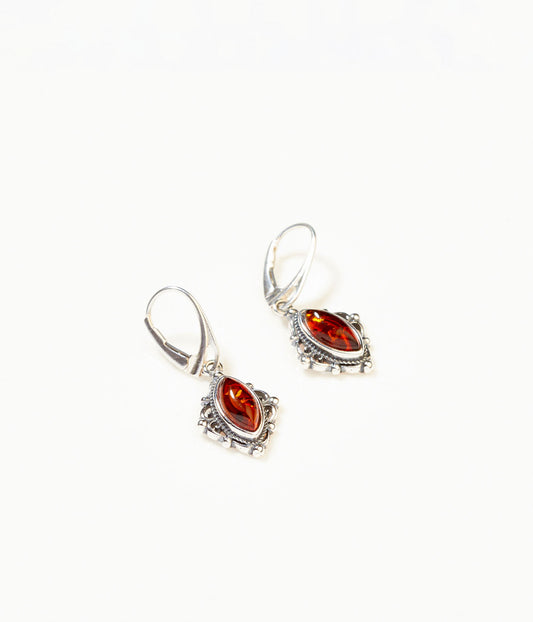 Amber Boho Drop Earrings