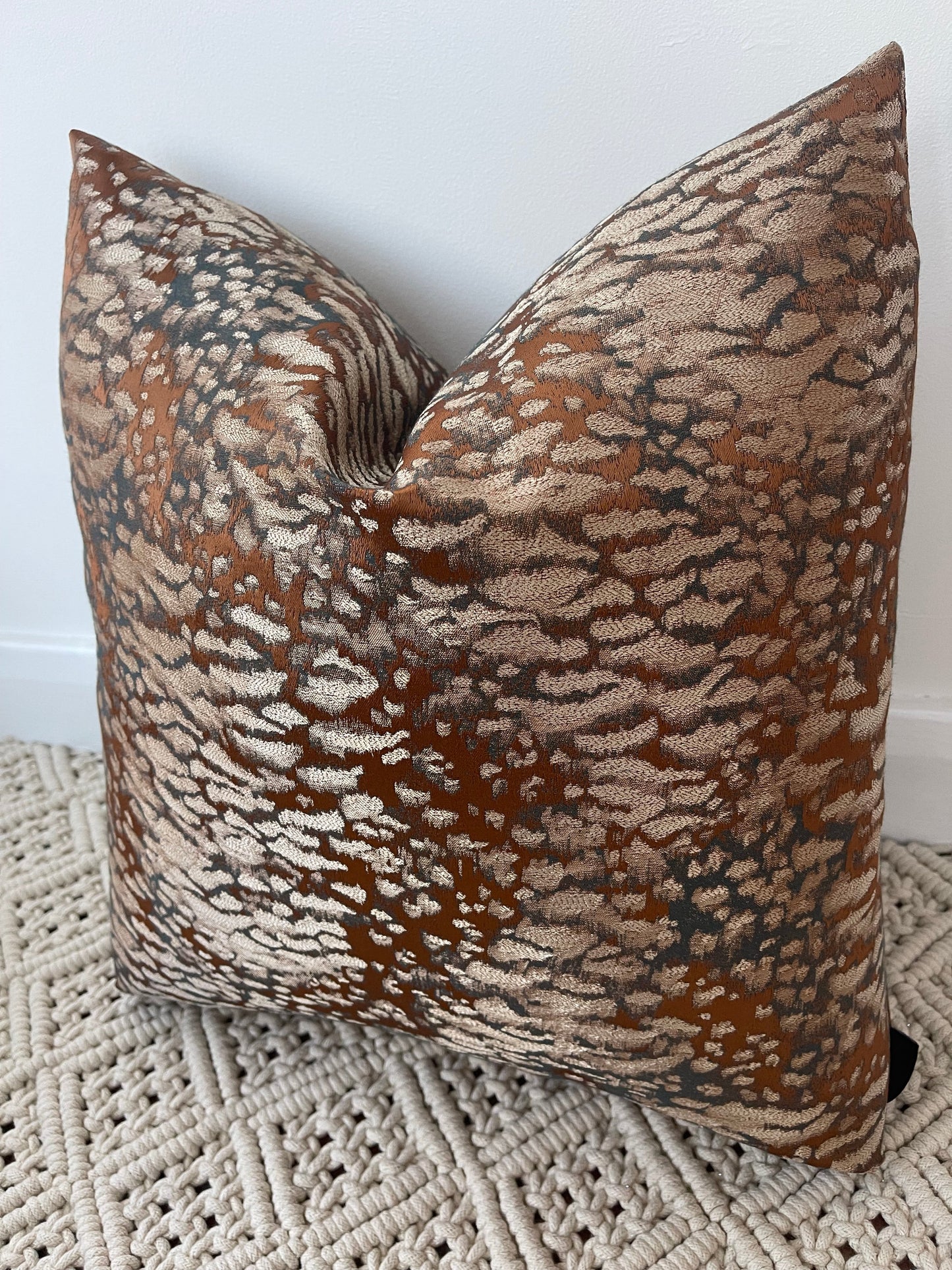 The Couture Cushion - The Bronze Leopard - Style No. 191