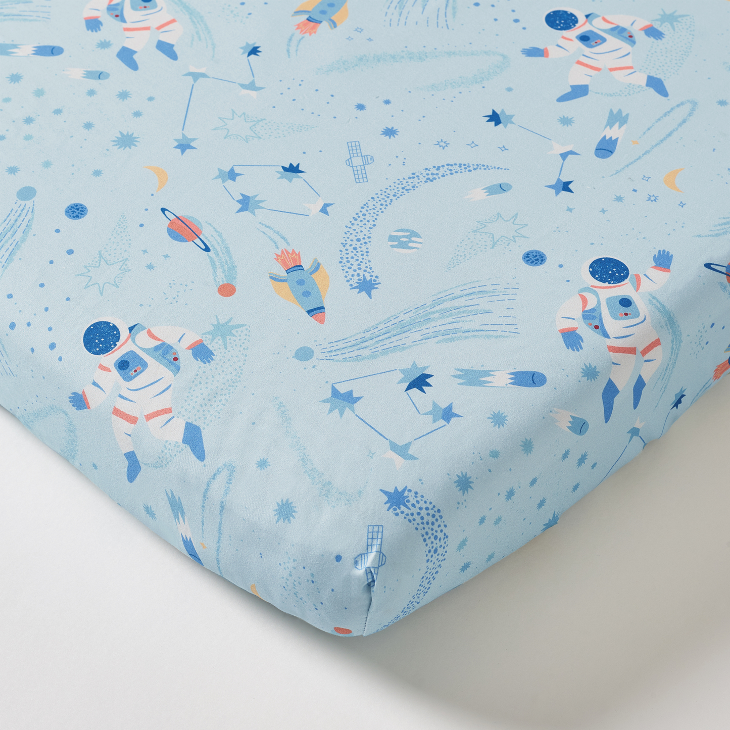 Space Organic Cotton Fitted Sheet