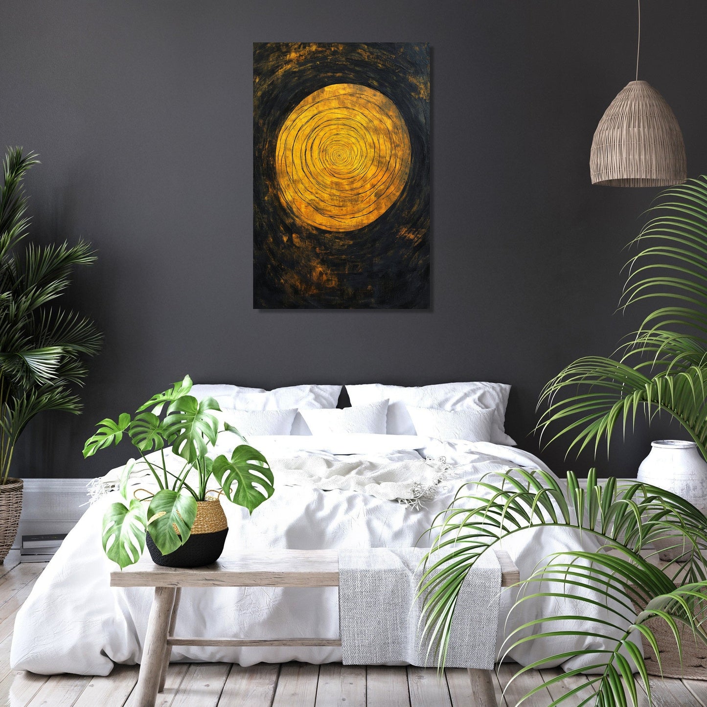 Spiralling Glow Canvas
