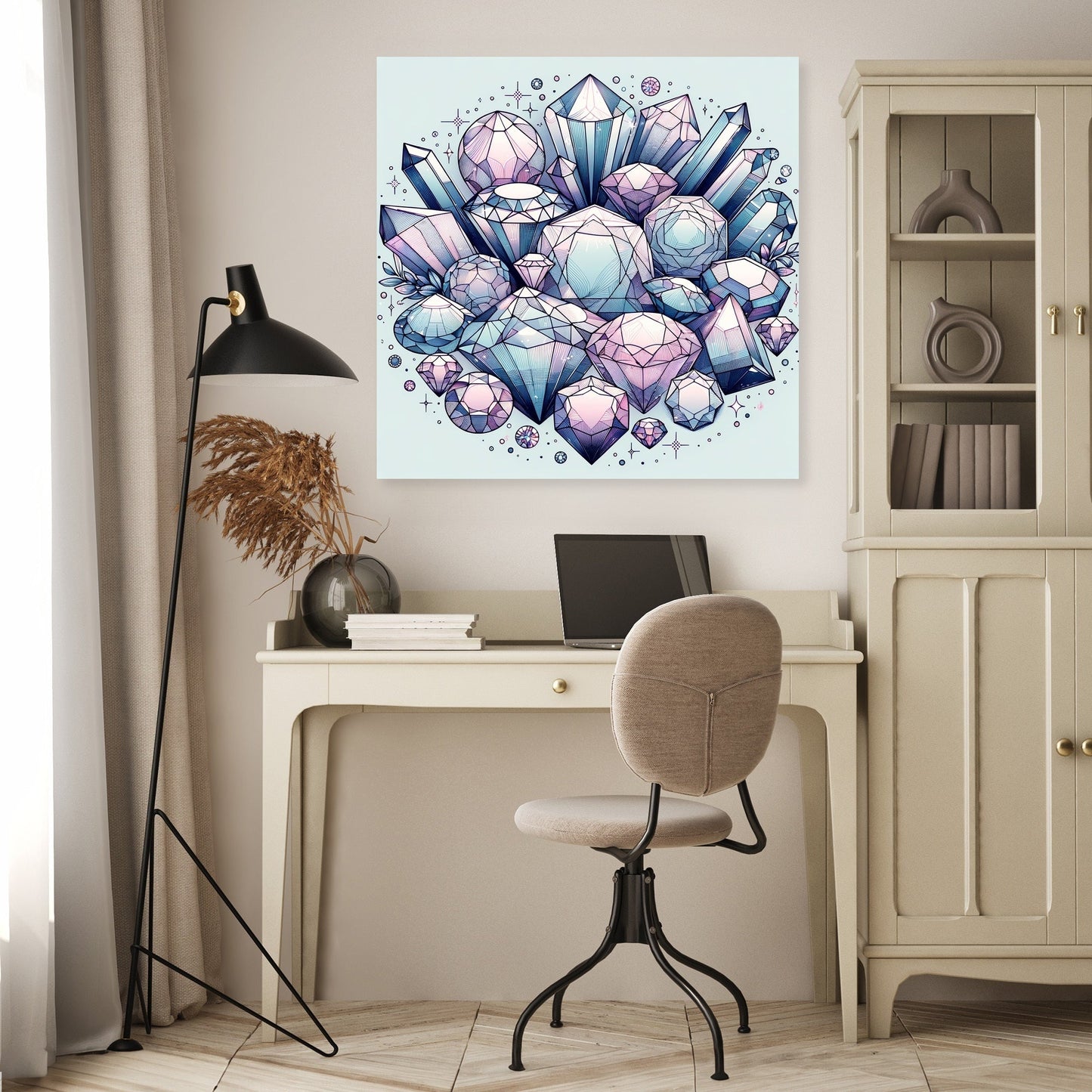 Mystic Gemstones Canvas