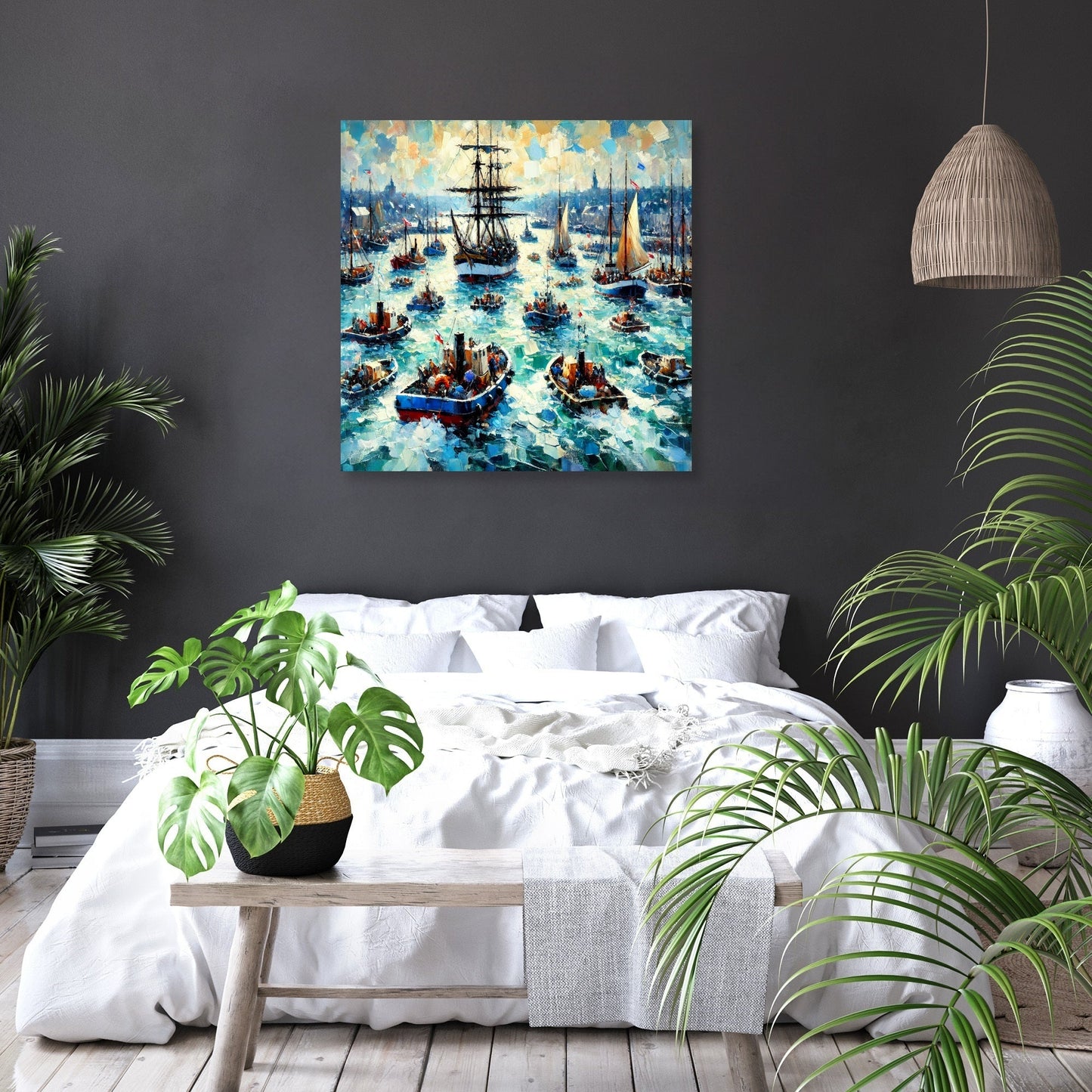 Harbour Hustle Canvas