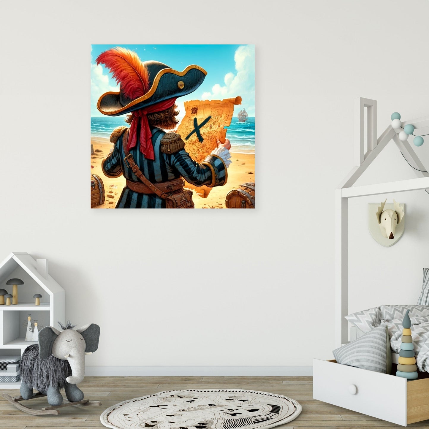 Pirate's Treasure Map Canvas