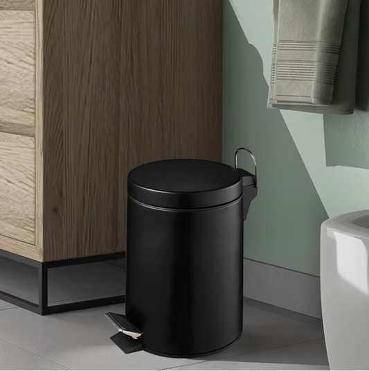 Parker Black 3 Litre Pedal Bin