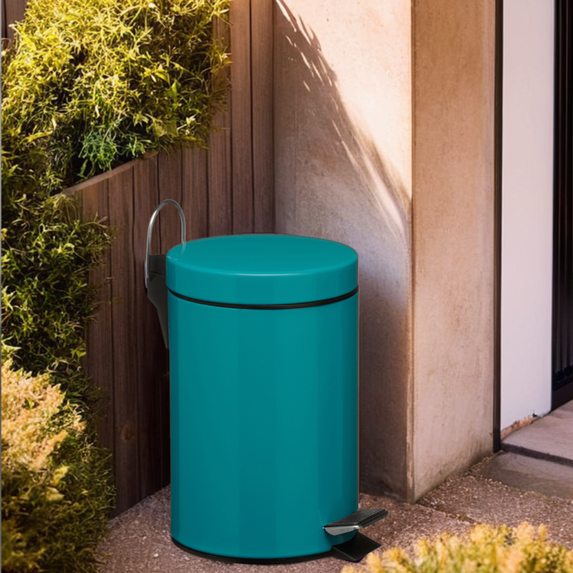 3 Litre Turquoise Pedal Bin | Parker