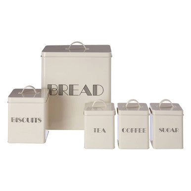 5 Piece Cream Kitchen Storage Set | Easton