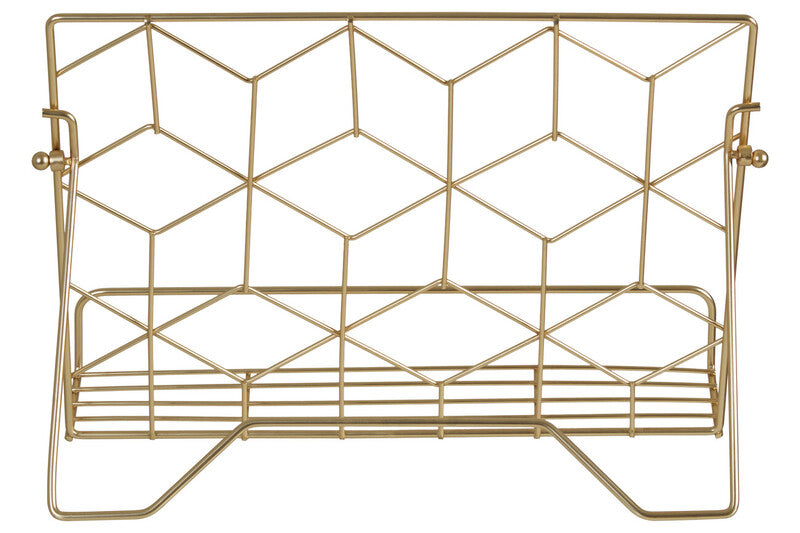 Contour Matte Gold Finish Cookbook Stand | Vertex