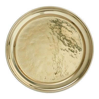 Miressa Brass Finish Large Serving Plate