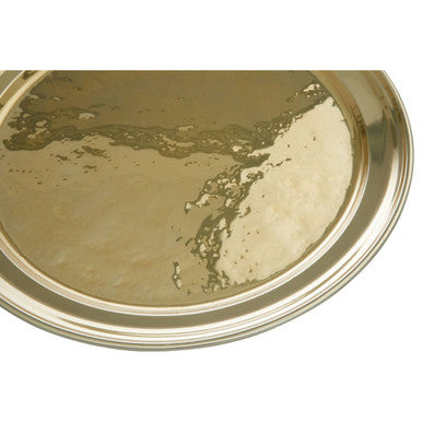 Miressa Brass Finish Large Serving Plate