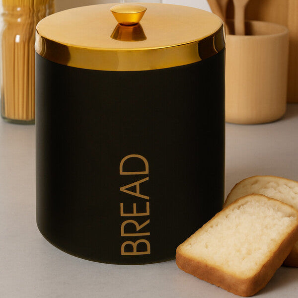Liberty Black Enamel Finish Bread Bin
