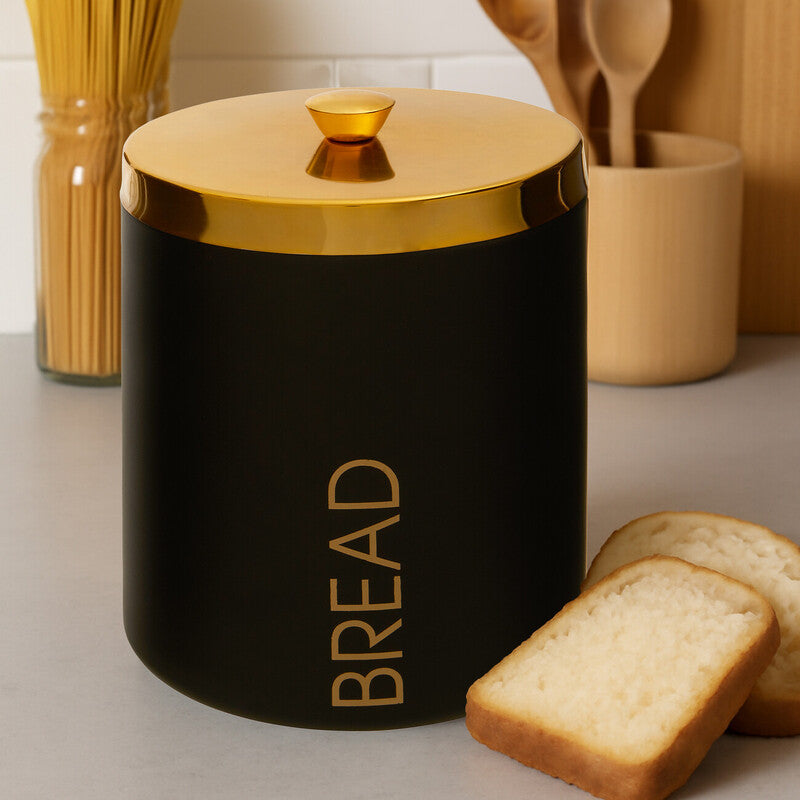 Black Enamel Finish Bread Bin | Liberty
