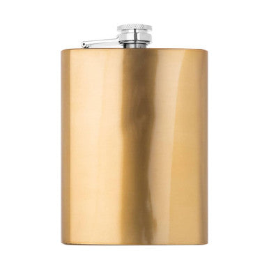 Auden 8Oz Gold Finish Hip Flask