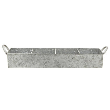 Drummond 4 Compartment Galvanised Steel Rectangular Tray
