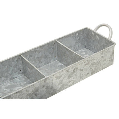 Drummond 4 Compartment Galvanised Steel Rectangular Tray