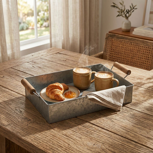 Galvanised Steel Rectangular Tray | Drummond