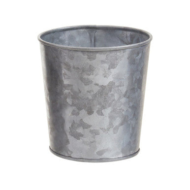 Drummond Set Of Three Galvanised Steel Flower/Herb Pots With Tray