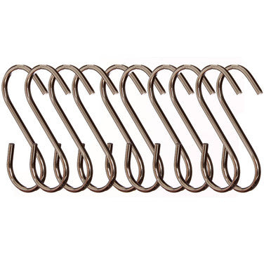 Sorello Set Of 10 Chrome Hanging Hooks