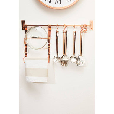 Sorello Rose Gold Hanging Pan Lid Rack