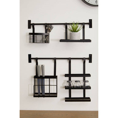 Sorello Matt Black Knife Storage Rack
