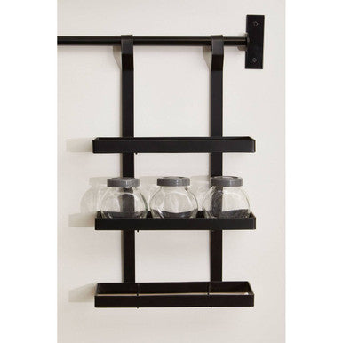 Sorello Matt Black Three Level Hanging Rack