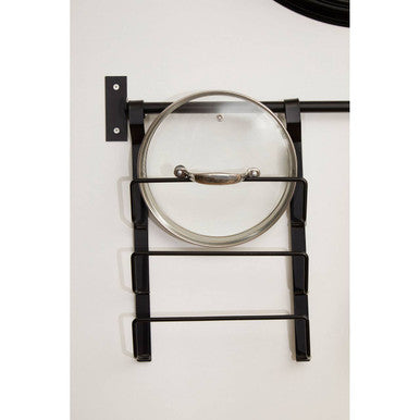 Sorello Matt Black Hanging Pan Lid Rack