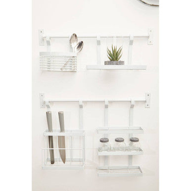 Sorello White Iron Hanging Knife Storage Rack