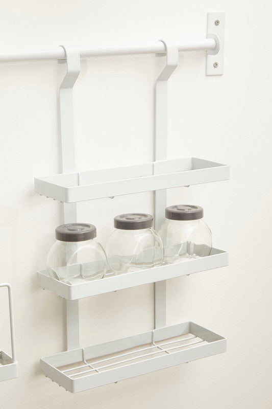White Iron Three Level Hanging Rack | Sorello