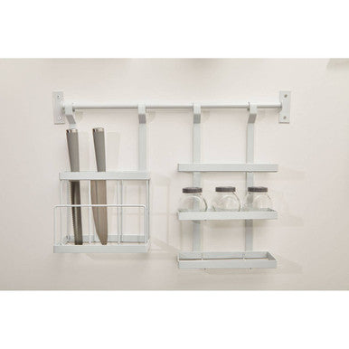 Sorello White Iron Three Level Hanging Rack