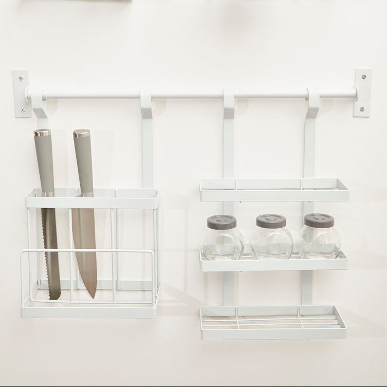 White Iron Three Level Hanging Rack | Sorello