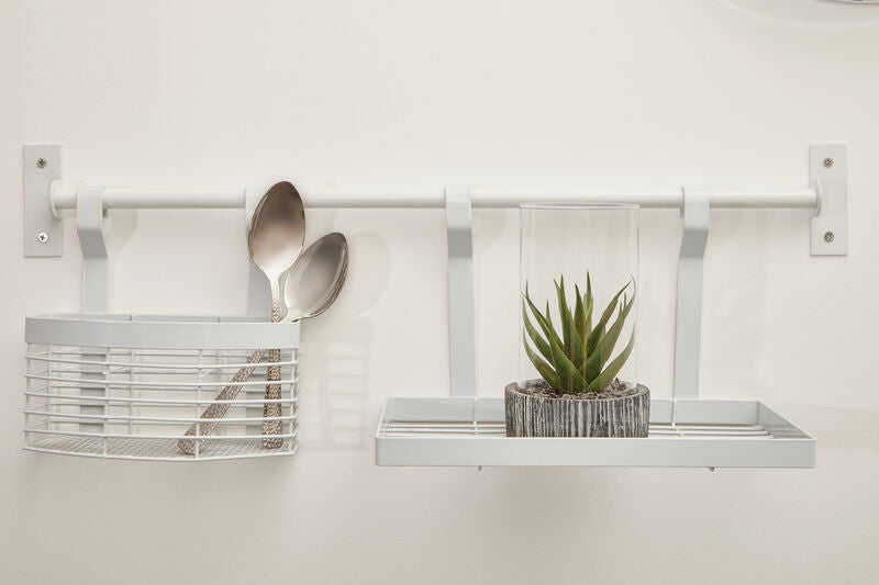 Sorello White Hanging Shelf Storage Rack