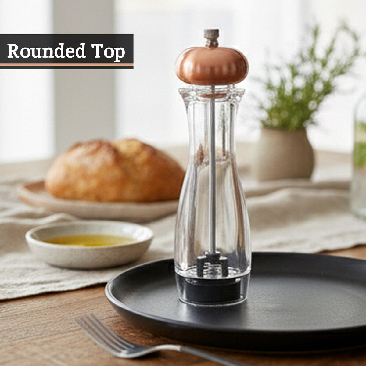 Cody Salt / Pepper Medium Clear and Copper Mill