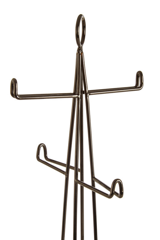 Vertex Black Nickel Finish 6 Cup Mug Tree