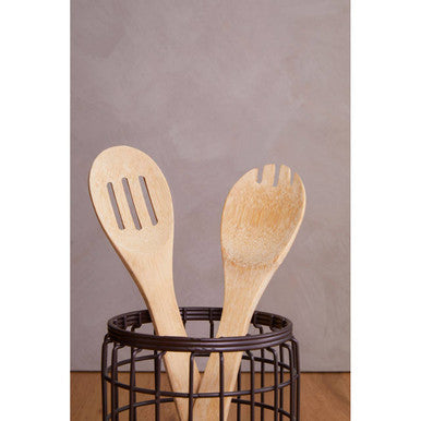 Vertex Round Bronze Coated Utensil Holder
