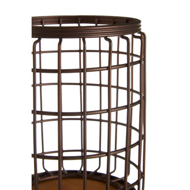 Vertex Round Bronze Coated Utensil Holder