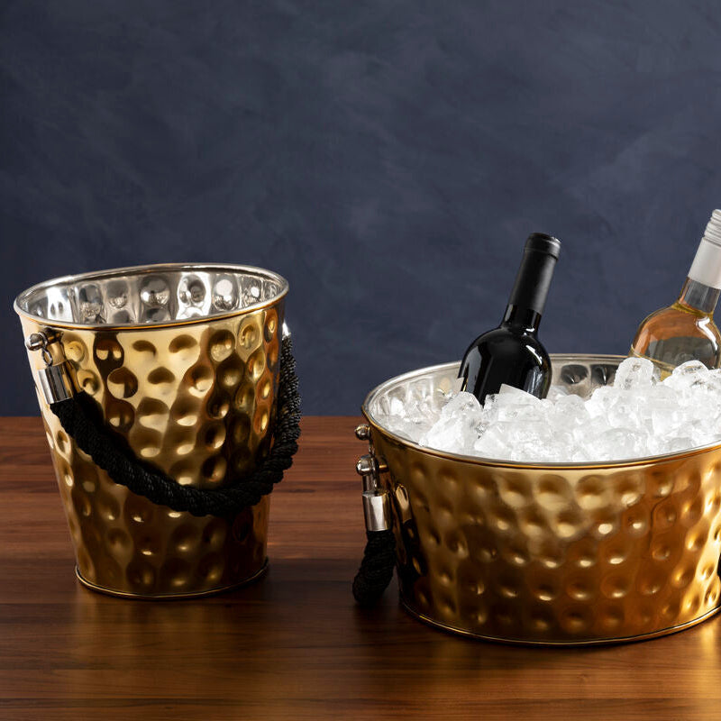 Miressa Medium Gold Finish Party Bucket