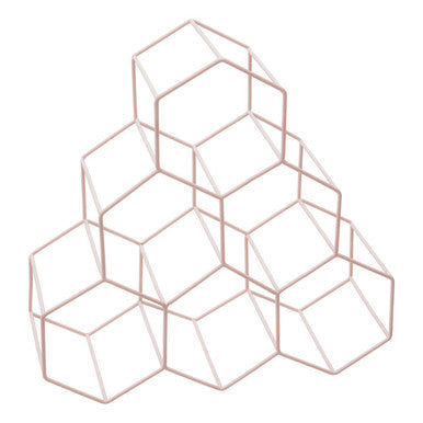 Vertex 6 Bottle Pink Finish Wine Rack