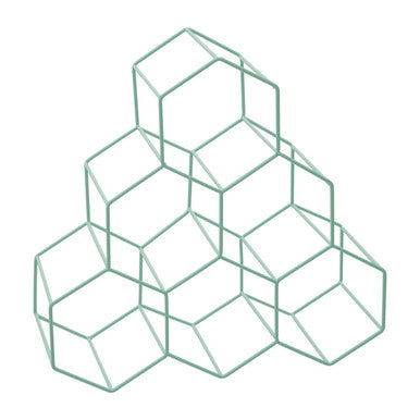 Vertex 6 Bottles Green Finish Wine Rack