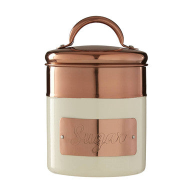 Prescott Cream And Copper Sugar Canister