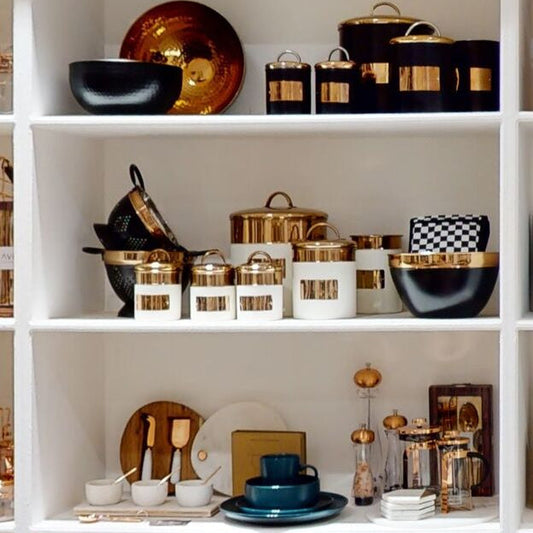 Prescott Cream And Copper Bread Bin