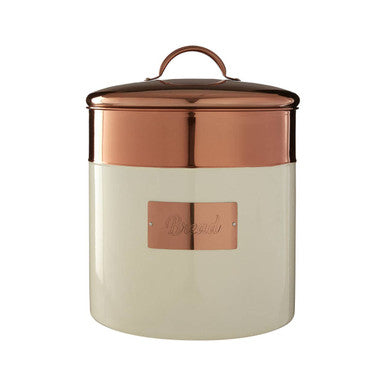 Cream and Copper Bread Bin | Prescott