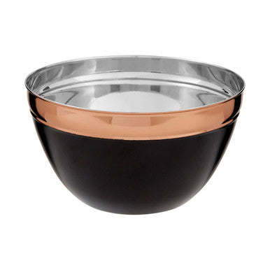 Prescott Large Black And Copper Mixing Bowl