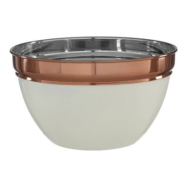 Prescott Small Cream And Copper Mixing Bowl