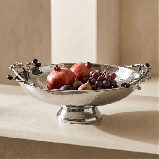 Low Silver Grapes Fruit Bowl | Miressa