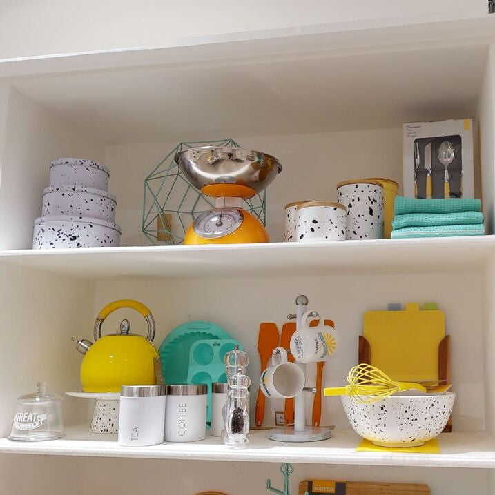 Speckled Set Of 3 Cake Storage Tins