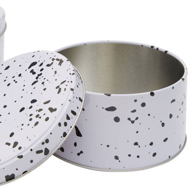 Speckled Set Of 3 Cake Storage Tins